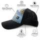 Seas the Day youth Girls Trucker Hat with high ponytail opening, water-resistant front, breathable mesh back, moisture-wicking bamboo headband, and PadSnap comfort snap closure