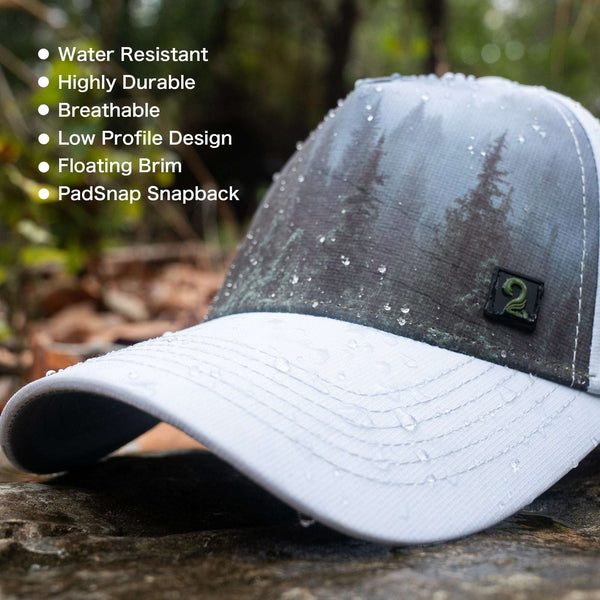 Youth Performance Boys Trucker Hat with water-resistant, breathable fabric and PadSnap snapback for durable outdoor adventures