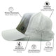 High ponytail womens trucker hat with water-resistant material, breathable design, comfort bamboo headband, and PadSnap closure for outdoor adventures