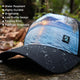 Youth Seas the Day Girls Trucker Hat with water-resistant floating brim and breathable design for girls with high ponytail opening