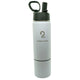 26oz Sip N Seek kids water bottle with insulated stainless steel, dual compartments for drinks and snacks, BPA-free lids, and customizable colored bottom.